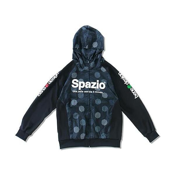 スパッツィオ(Spazio) DOT5トレーニングパーカー TP0437 02 ブラックドット