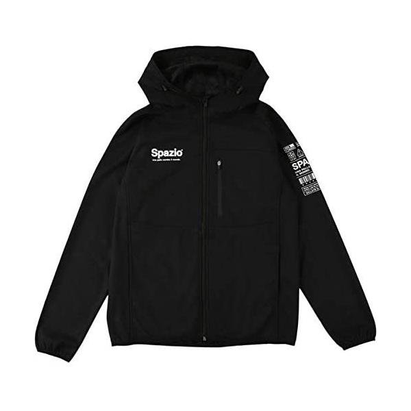 スパッツィオ(Spazio) 裏シャギートレーニングジップパーカー フットサル TP0565-02 02 ブラック Mサイズ