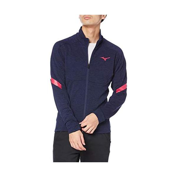 ミズノ(MIZUNO) 陸上ウェア ストレッチ フリースジャケット MTCモデル U2MC0501 ディープネイビー