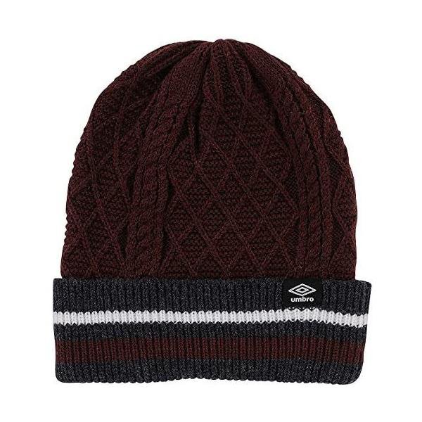 アンブロ(UMBRO) ミックス 編み柄 ニットキャップ UJA2735DRED Dレッド...