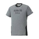 アシックス(ASICS) バスケットボール プリントTシャツ 半袖 XB6545 90M ブラック杢