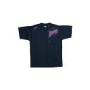 アシックス(ASICS) バスケットボール プリントTシャツ 半袖 XB695N (9016)ブラック/ピンク