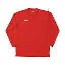 アシックス(ASICS) ジュニア 長袖シャツ ロングスリーブシャツ XS6618 23 レッド