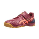アシックス(ASICS) サッカー ジュニア インドアシューズ JUNIOLE 5 IN バーガンディー/フラッシュコーラル