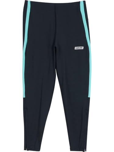 スボルメ(SVOLME) フットサル サッカー 起毛あったかのびのびストレッチパンツ ブラック/グリーン 1253..