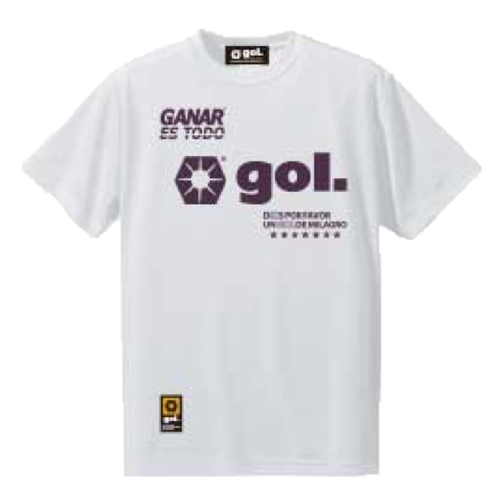 ゴル(gol.) サッカー フットサル Jr.ドライシャツ GANAR1.2 WHT(001) G692-044J