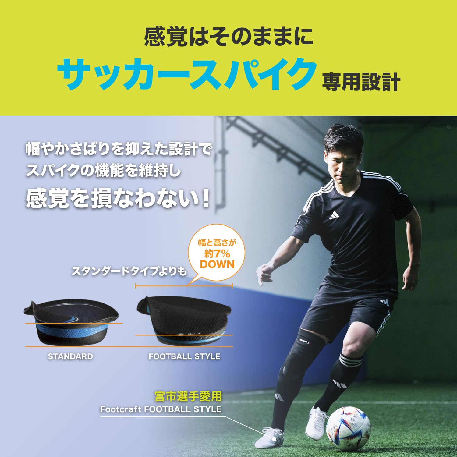 ザムスト(ZAMST) インソール フットクラフト フットボールスタイル LOWタイプ サッ...