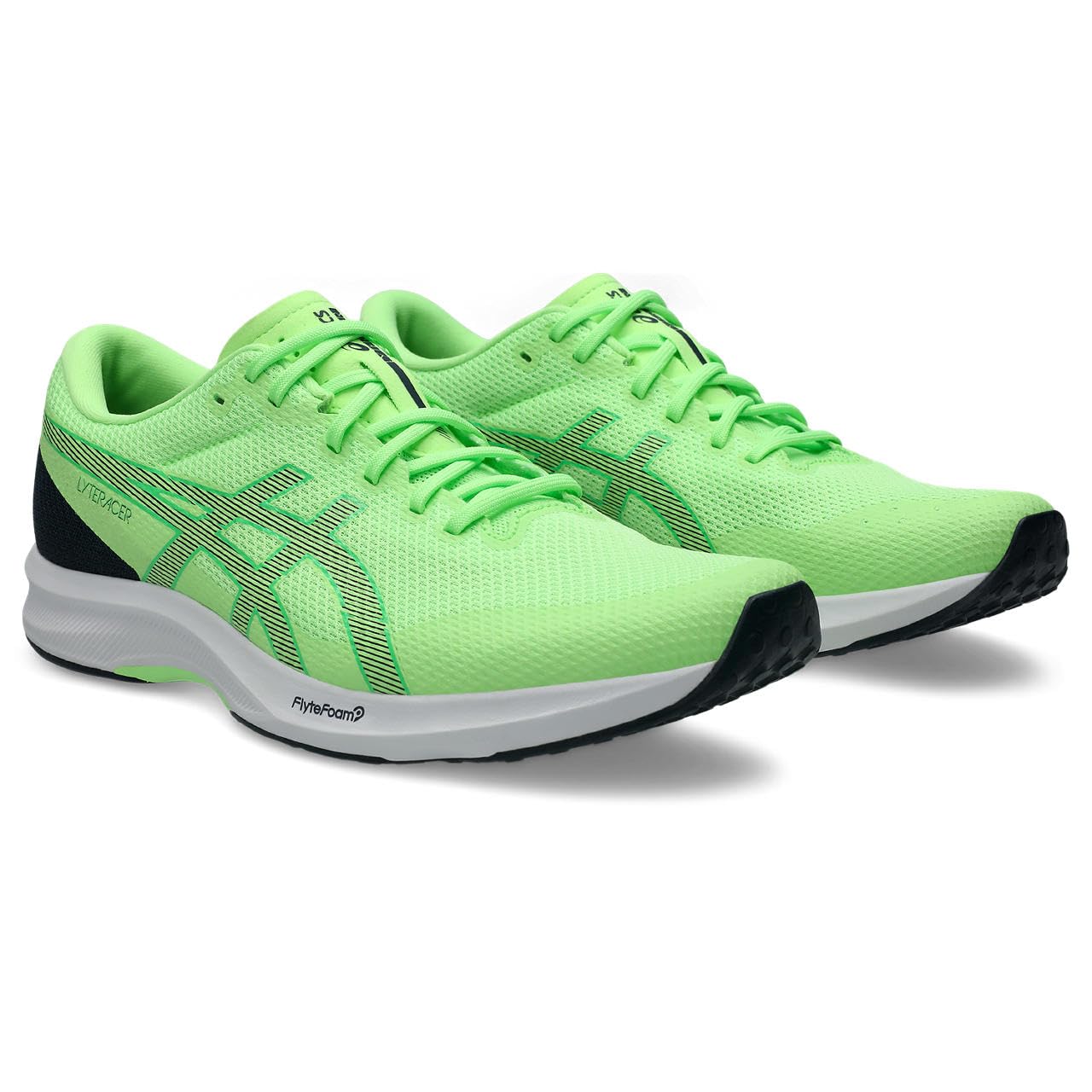 アシックス（asics） メンズ ランニングシューズ LYTERACER 6 イルミネートグリー...