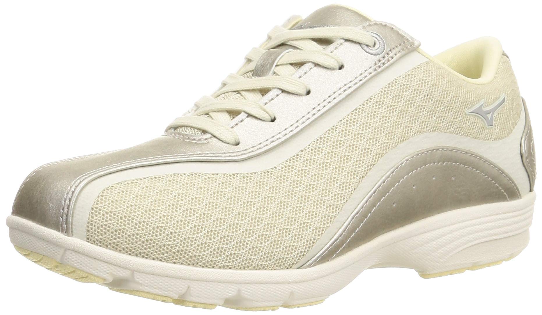 ミズノ(MIZUNO) ウォーキングシューズ LS802 レディース 幅広 3E 軽量 カジュアル シルバー B1GF193203
