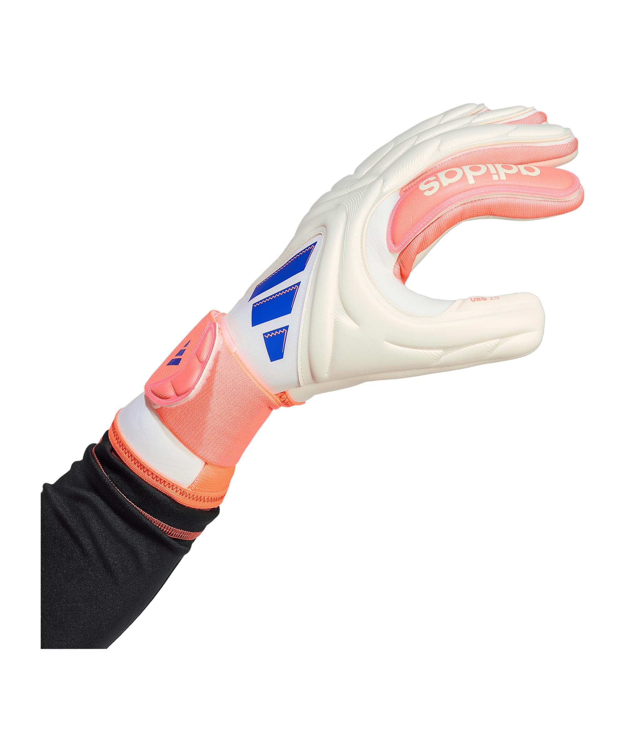 カンピスタのアディダス(adidas) サッカー ゴールキーパーグローブ コパPro JN5336(オフホワイト/ルシッドブルー/シグナルコーラル) KSZ19｜アングル2