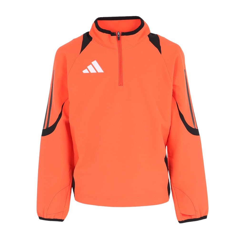 日本企画商品/日本国内限定用品 日本のサッカー/フットサルフィールドでプレーするすべてのプレーヤーのトレーニングウェアとして、登場したプラクティスシリーズ。 日本人向けのレギュラーフィットのシルエット。 日本がもっと強くなるため、サッカーがうまい選手はこれを着る。 スピード、テクニック、ビジュアルすべてにおいて目立ち、日本サッカー界を凌駕しよう。 吸水速乾:生地に付着した汗などの水分を素早く吸収し乾燥。 サムホール:選手の袖口がずれ落ちてくるストレス緩和のため、 穴に親指を入れて、ウェアを固定するサムホールを搭載。 ストレッチ素材 素材は選手の激しい動きや、ストレッチ中でも着用できるストレッチ素材を採用。 素材:【本体】ポリエステル89%/ポリウレタン11% サイズ: 【100cm】胸囲49～55cm 身長95～105cm 【110cm】胸囲53～59cm 身長105～115cm 【120cm】胸囲57～63cm 身長115～125cm 【130cm】胸囲61～67cm 身長125～135cm 【140cm】胸囲65～72cm 身長135～145cm 【150cm】胸囲70～78cm 身長145～155cm 【160cm】胸囲76～84cm 身長155～165cm 実寸 ●120サイズ:【着丈】50cm 【身幅】39cm 【裄丈】62cm ●130サイズ:【着丈】54cm 【身幅】42cm 【裄丈】71cm ●140サイズ:【着丈】58.5cm 【身幅】44cm 【裄丈】76cm ●150サイズ:【着丈】64cm 【身幅】48cm 【裄丈】82cm ●160サイズ:【着丈】70cm 【身幅】51cm 【裄丈】89cm 中国製