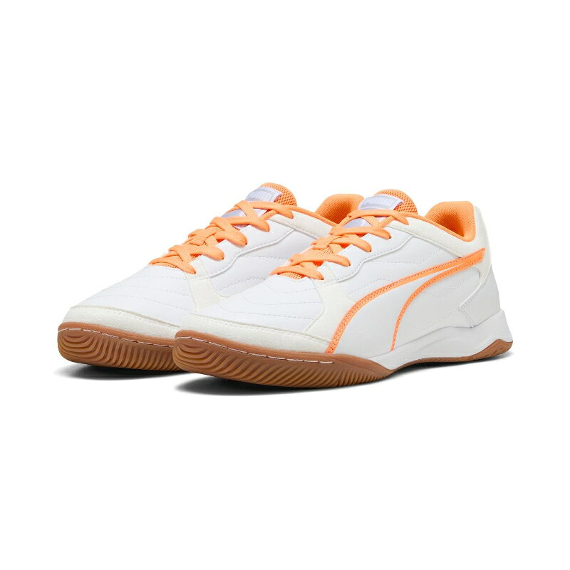 プーマ （PUMA） プレッシング IV プーマホワイト/オレンジグロウ/ヴァイブラントシルバー 108570-04