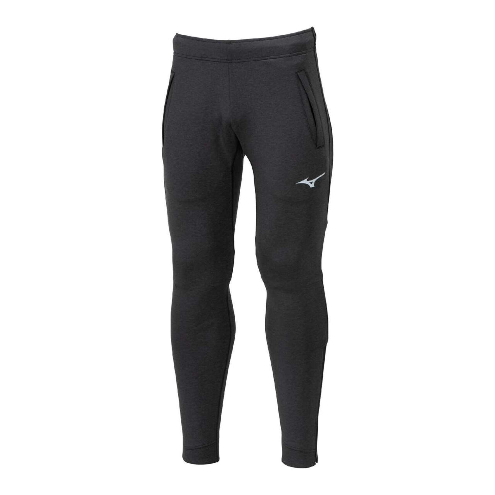 ミズノ(MIZUNO) 陸上 ミドラーパンツ 防寒 ストレッチ スリムシルエット ユニセックス ブラック杢 U2MDB50390