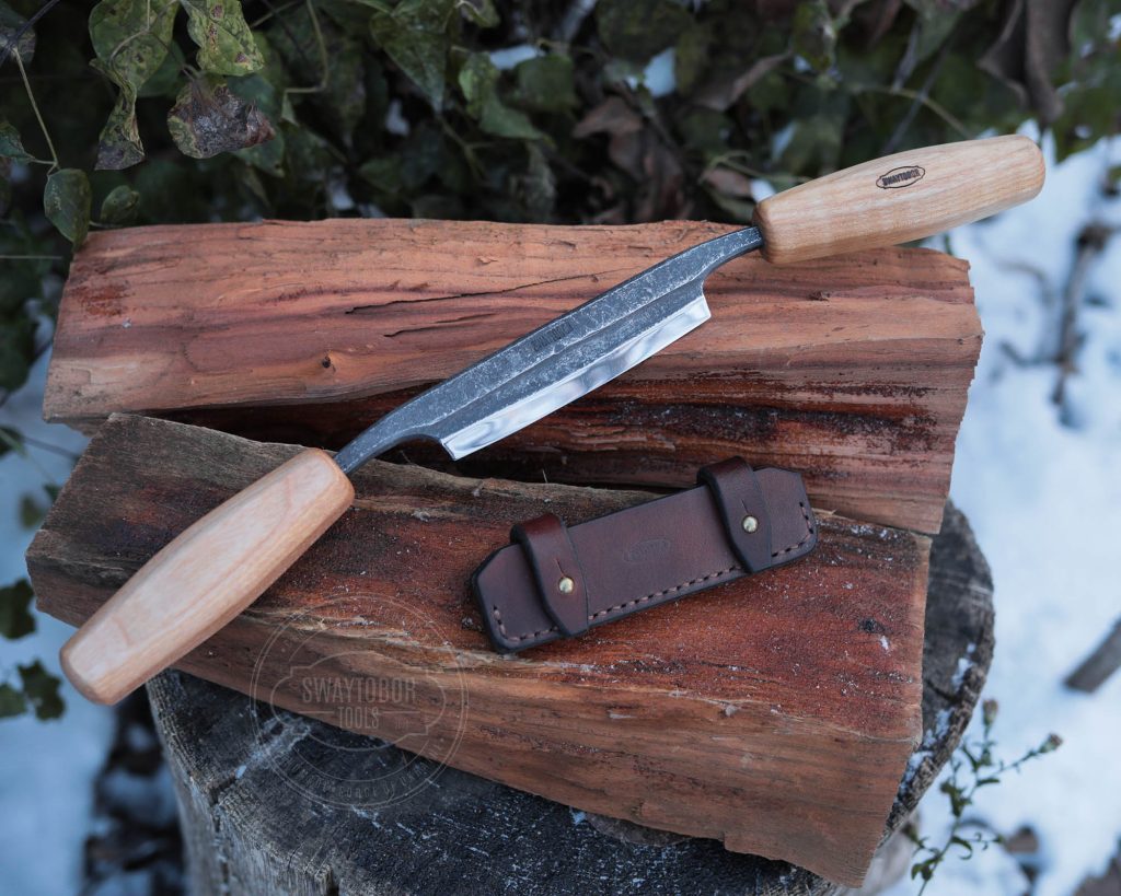 【ウクライナ産】小型 ストレート ドローナイフ 彫刻 カービング 【SWAYTOBOR】