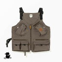 grn outdoor TEBURA VEST21 (GLAY) ジーアールエヌアウトドア テブラベスト21 グレー 手ぶら 特大ポケット350ml缶 収納 ベスト 手ブラポーズ アウトドア フェス