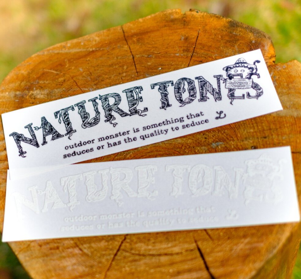 【最大44倍 10 OFFクーポン 】NATURE TONES Tree Logo BIGカッティング 転写ステッカー 2color ネイチャートーンズ ツリーロゴ ビッグ ロゴデザイン ブラック ホワイト ステッカー キャンプ アウトドア