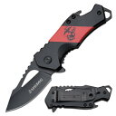 【最大44倍 10 OFFクーポン 】TAC-FORCE Blood Stripe Knife 【USMC / United States Marine Corpsタックフォース ブラッドストライプナイフ アメリカ海兵隊 オフィシャルライセンス スモールナイフ アウトドア キャンプ 折り畳みナイフ