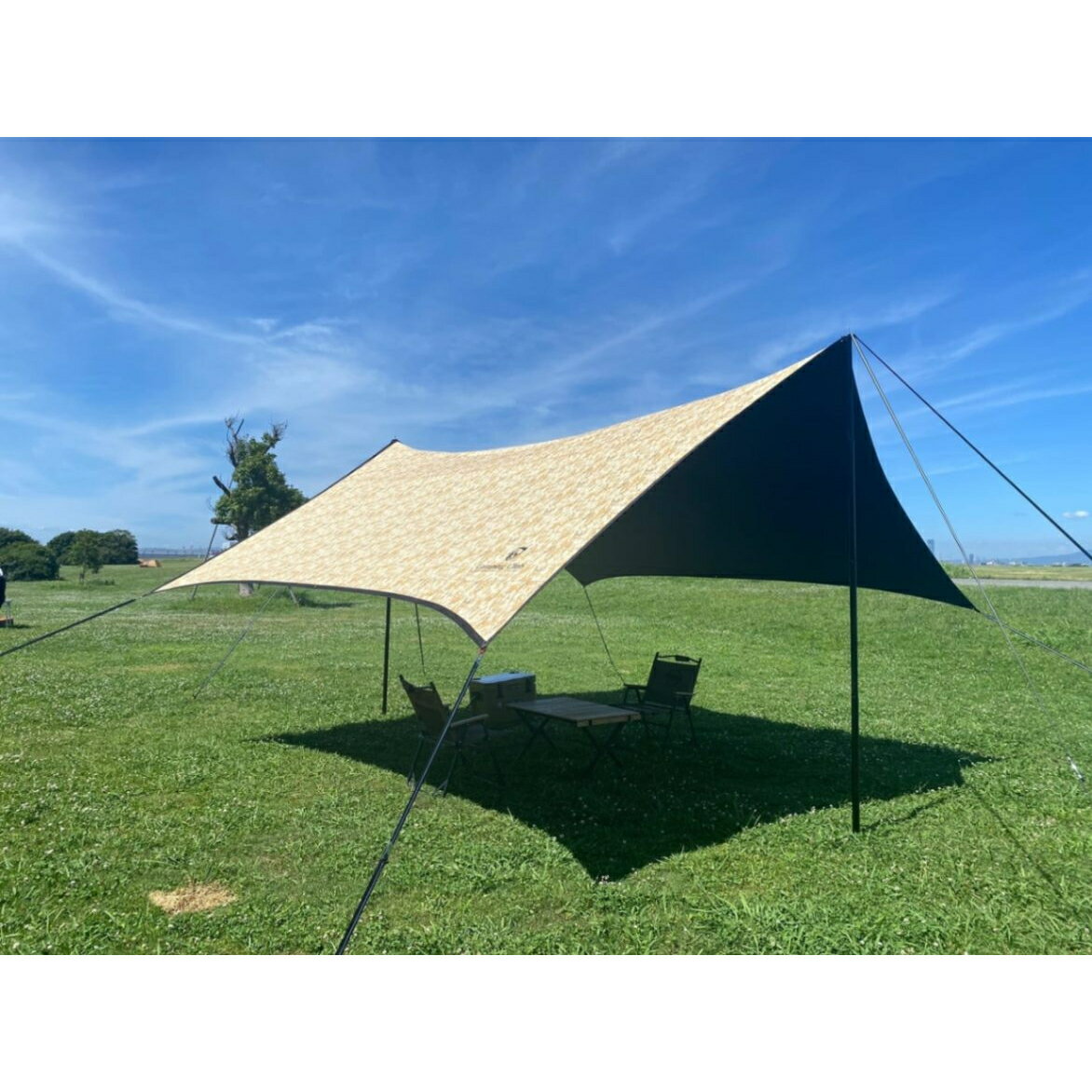 CAMPING CLUB LsONu CURVED TARP MILITARY DIGITAL SAND M