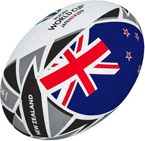 ギルバート GILBERT 2019年ラグビーワールドカップ ニュージーランド フラッグボール 5号球 RWC2019 日本開催 ラグビーボール グッズ