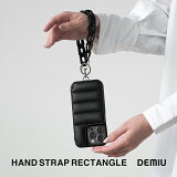 ڥݥ5ܡۡڸåסDEMIU ǥߥ奦 Hand STRAP Rectangle ϥɥȥå 쥯󥰥 iPhone 15 14 13 12 11 Pro Max mini iPhone ޡȥե ޥ ɻ 衼åѥ쥶 ե쥶 ܳ []