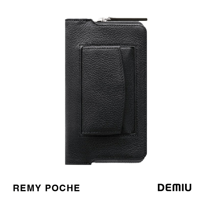 【ポイント10倍】【公式ショップ】 DEMIU デミュウ REMY POCHE レミー ポシェ 手帳型ケース スマホケース ヨーロッパレザー 本革 牛革 カード入れ iPhone15 Pro iPhone14 Pro Max iPhone 13 12 11 SE [◆]