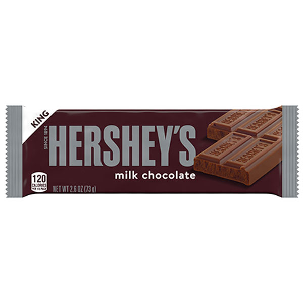 【6袋】ハーシー ミルクチョコレート　キングサイズ 73g【メール便配送(ポスト投函)、代引不可】