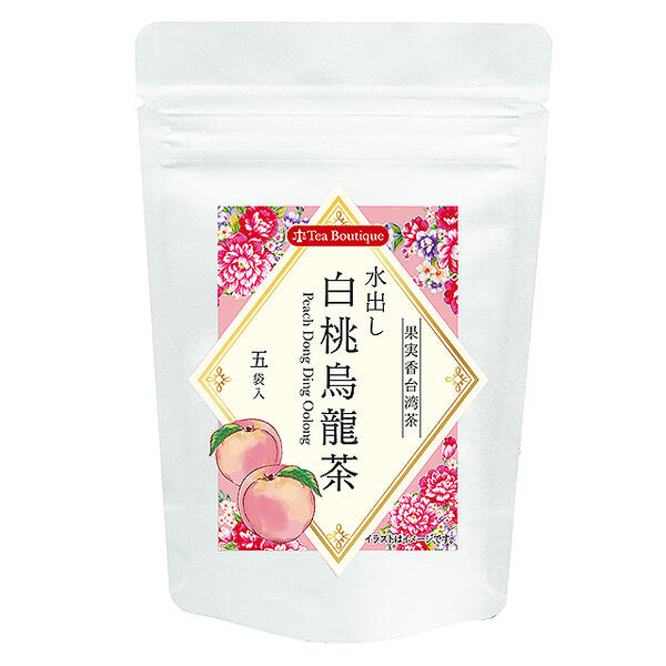 訳あり、在庫処分品、賞味期限2024年3月1日【2袋】水出し白桃烏龍茶 5三角ティーバッグ【メール便配送(ポスト投函)、代引不可】