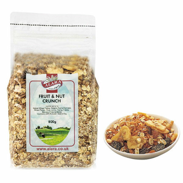 訳あり、在庫処分品、賞味期限2025年12月4日【2袋】アララ クランチフルーツ&ナッツ ミューズリー 800g