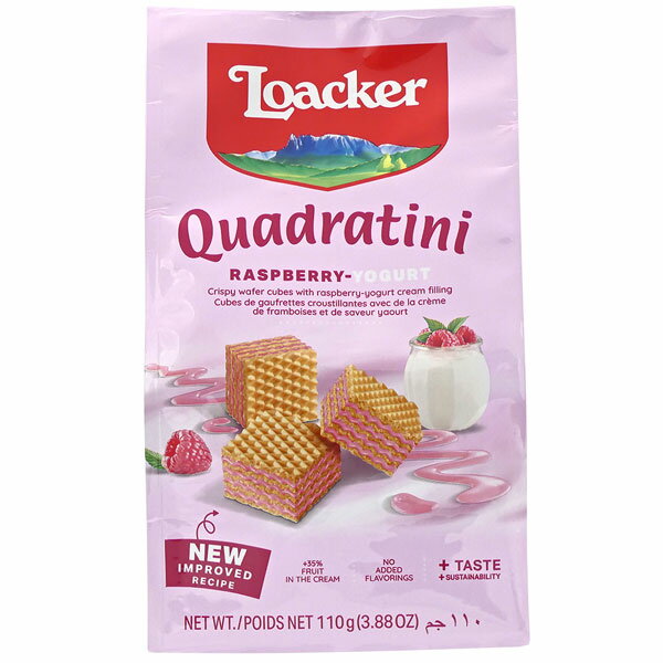 【6袋】ロアカー　クワドラティーニ ラズベリーヨーグルト 110g