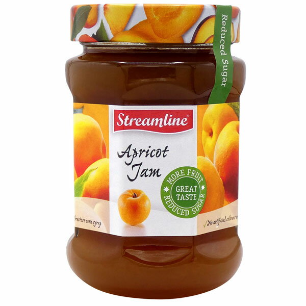 訳あり、終売商品、賞味期限2026年5月21日【2瓶】ストリームライン アプリコット ジャム 340gアプリコットのおいしさをそのままに、甘さを抑えました。低糖...