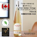 楽天Canadian Icewine Gallery※送料無料※ 【 カナダワイン 】 コンゼルマン ヴィダルゴールデン 750ml 【 白ワイン　甘口 】 Konzelmann Vidal Golden ◆ VQA 高級 ワイン プレゼント 贈り物 誕生日 お祝い 結婚 記念日 女子会 デザート タルト スイーツ 暑中見舞い 残暑見舞い