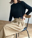 harmonie -OrganicCotton-(アルモニ オーガニックコットン)フライスボートネック8分袖Tシャツキャナルジーン CANALJEAN レディース トップス　Tシャツ　8分袖　ボートネック　シンプル