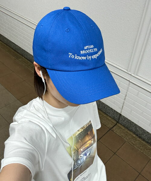 【ユニセックス】Lakey Park(レイキーパーク)"BROOKLYN"ロゴCAPキャナルジーン CANALJEAN レディース メンズ 帽子 キャップ ロゴ 刺繍 カジュアル おしゃれ 紫外線対策 紫外線対策のサムネイル