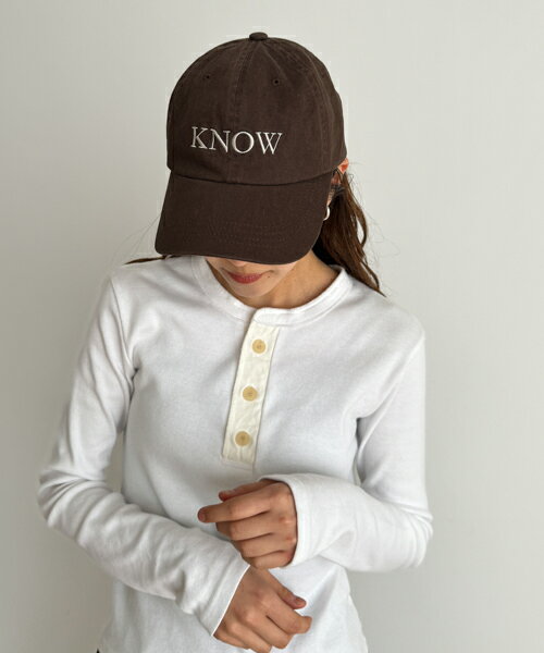 【ユニセックス】smileyranna x THE BEST CAFE"KNOW HOW"ロゴCAPキャナルジーン CANALJEAN レディース メンズ 帽子 キャップ ロゴ カジュアル おしゃれのサムネイル