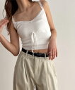 【タイムセール17%OFF】【送料無料】El marレースニットキャミキャナルジーン CANALJEAN El mar エルマール インナー トップス キャミソ...