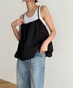 【SALE25%OFF】【送料無料】El marコットンバルーンキャミキャナルジーン CANALJEAN El mar エルマール レディース トップス 無地 インナー レイヤード バルーンシルエット リボン シンプル カジュアル おしゃれ