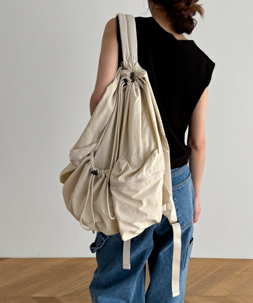 【送料無料】El marドローストリングバックパック/ナップサックキャナルジーン CANALJEAN El mar エルマール レディース リュック バックパック ナップサック シンプル カジュアル 大きめ おしゃれ