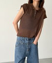 【SALE 25%OFF】【送料無料】El marペーパー半袖ポロニットキャナルジーン CANALJEAN El mar エルマール レディース トップス 無地 半袖 ポロシャツ 襟 サマーニット 速乾 軽量 シンプル カジュアル おしゃれ