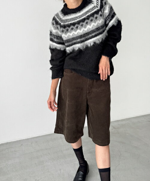 【タイムセール20%OFF】【送料無料】El marウール混ノルディックニットキャナルジーン CANALJEAN El ma..