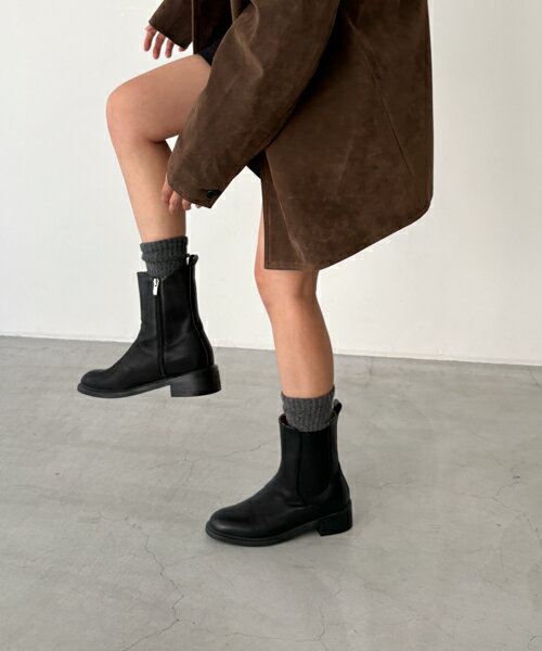 【送料無料】El marレザーサイドゴアミドルブーツキャナルジーン CANALJEAN El mar エルマール レディ..