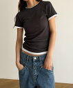 【SALE25%OFF】【送料無料】El marレイヤードTシャツキャナルジーン CANALJEAN El mar エルマール レディース トップス 半袖 無地...