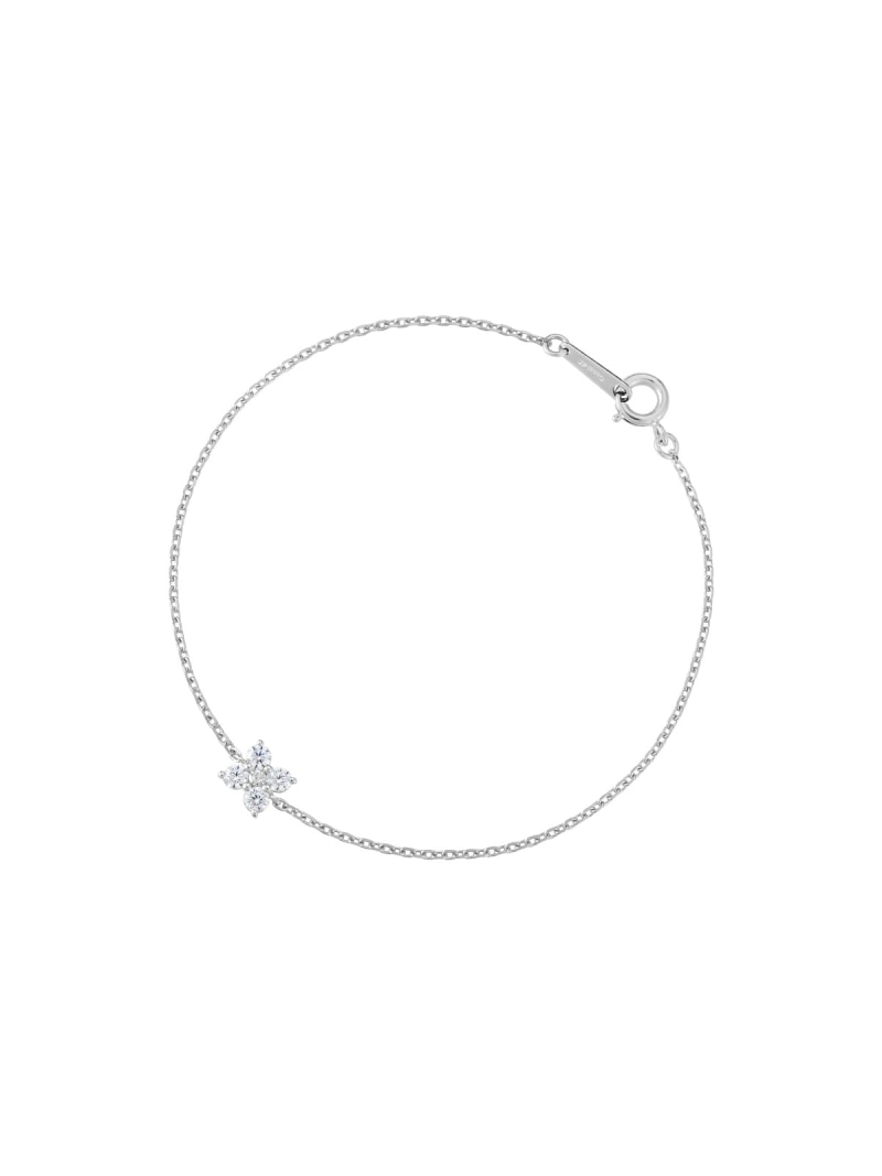 シルバー フラワー ブレスレット Canal 4℃ カナルヨンドシー アクセサリー・腕時計 ブレスレット・バングル シルバー【送料無料】[Rakuten Fashion](4)