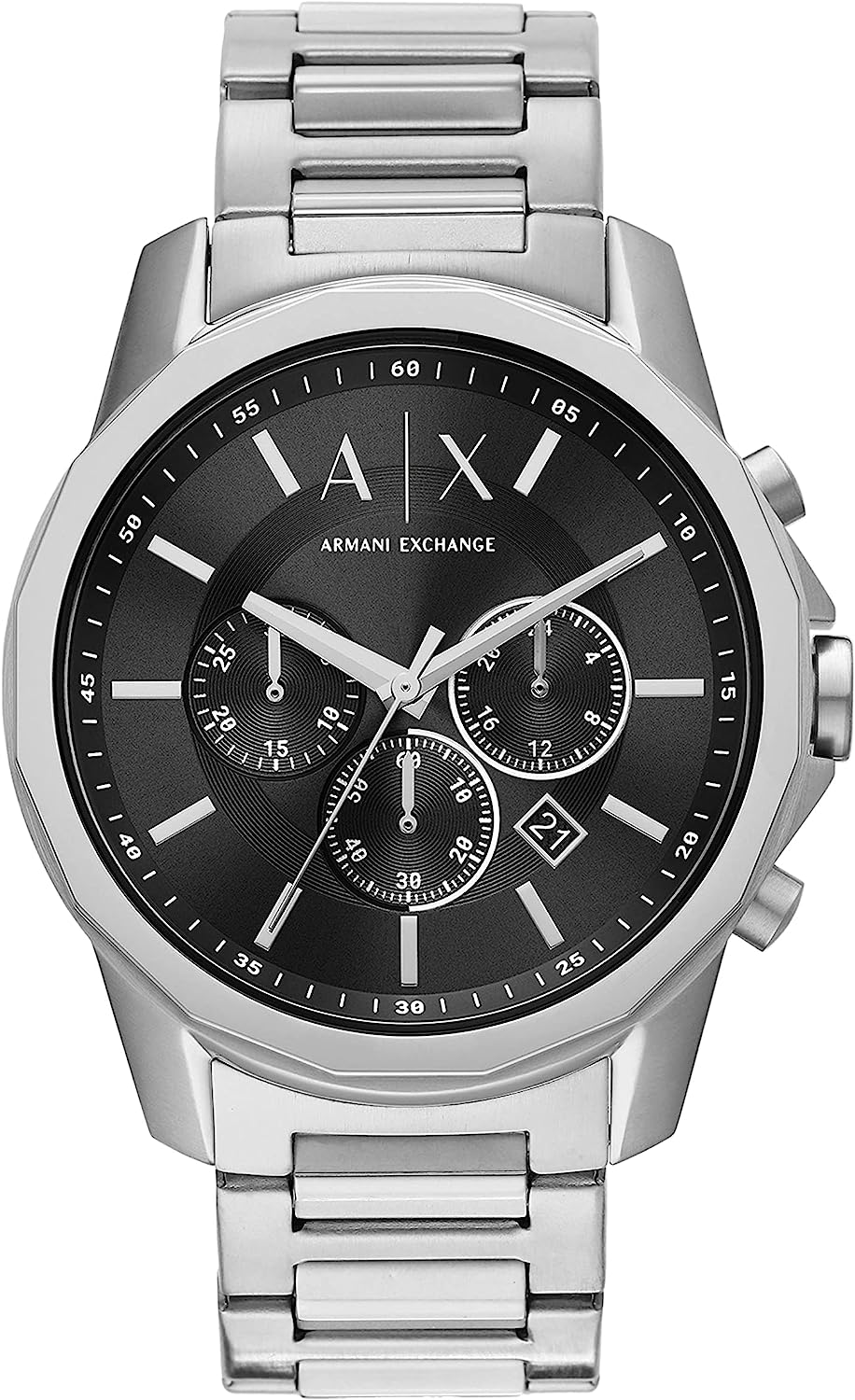 エンポリオアルマーニ AR6072 腕時計（メンズ） 腕時計 メンズ ブラック シルバー A|X アルマーニエクスチェンジ Armani Exchange AX1720 BANKS