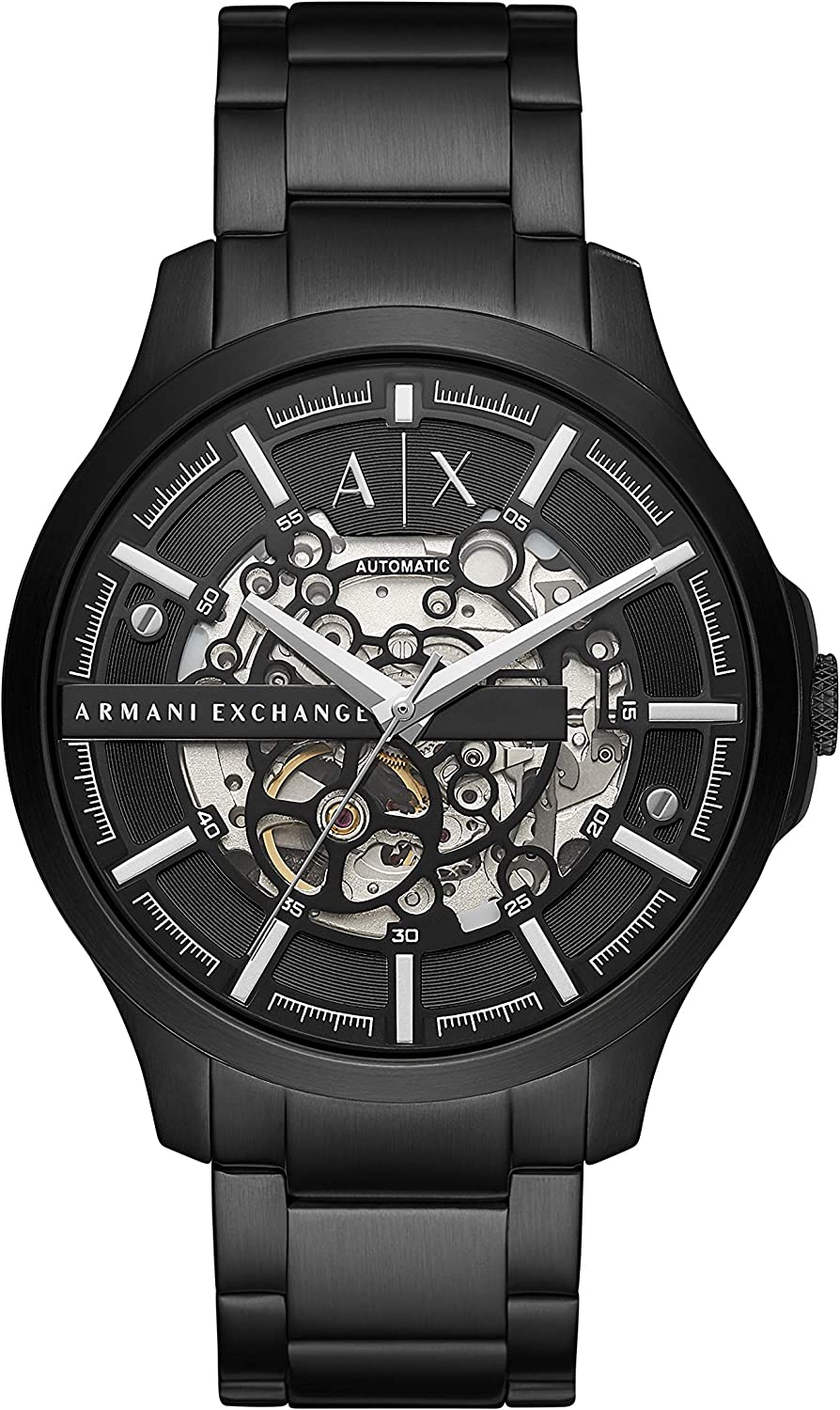 アルマーニ エクスチェンジ 腕時計 メンズ ブラック シンプル 機械式 自動巻き ARMANI EXCHANGE AX2418 並行輸入品