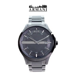 腕時計 モダン カジュアル セット商品 ARMANI EXCHANGE アルマーニ・エクスチェンジ AX7101 時計 メンズクオーツ ステンレス ブラック オシャレ ブレスレット 並行輸入品