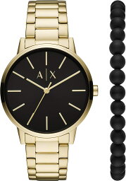 アルマーニ エクスチェンジ 腕時計＆ブレスレット メンズ CAYDE ブラック ゴールド AX7119 ARMANI EXCHANGE