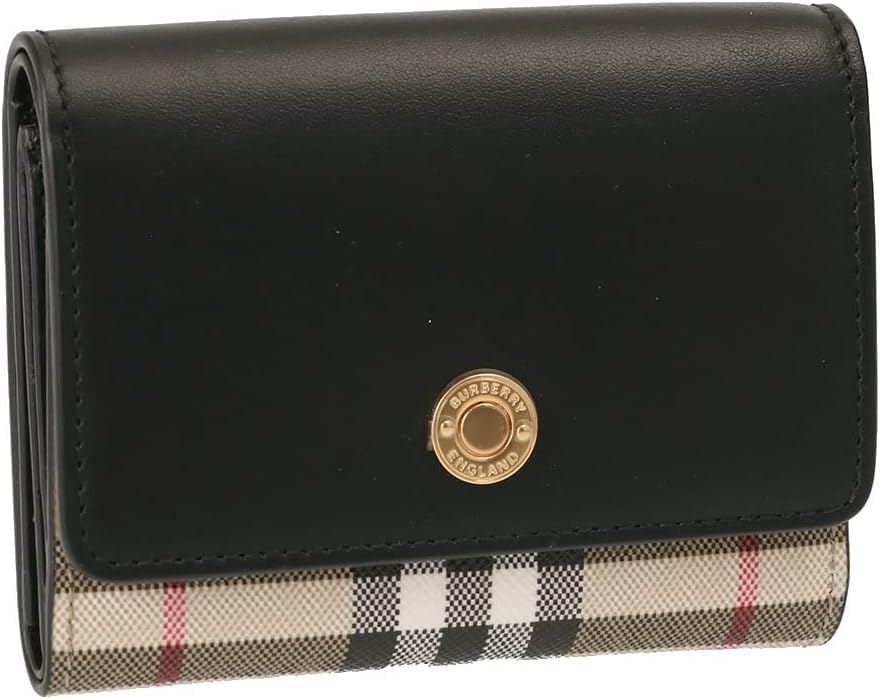 バーバリー 財布（レディース） バーバリー 三つ折り財布 レディース LANCASTER アーカイブベージュ ブラック 8057976 BURBERRY