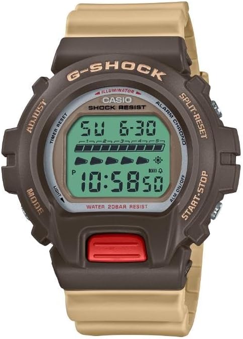 カシオ 腕時計 DW-6600PC-5 クオーツ ベージュ ブラウン メンズ CASIO G-SHOCK