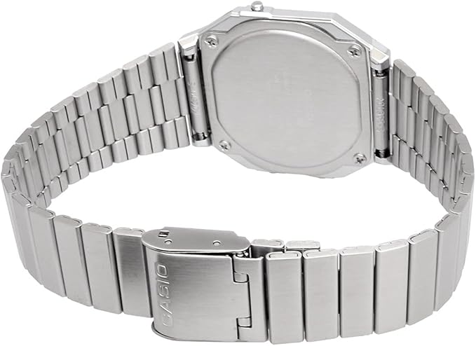 カシオ 腕時計 メンズ レディース ブラック シルバー A700W-1A CASIO