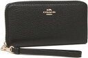 コーチ 長財布 レディース LONG ZIP AROUND WALLET ブラック C4451-IMBLK COACH